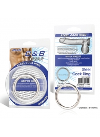 Стальное эрекционное кольцо STEEL COCK RING - 4.8 см. - BlueLine - купить с доставкой во Владивостоке