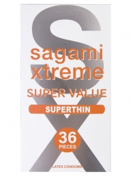 Ультратонкие презервативы Sagami Xtreme Superthin - 36 шт. - Sagami - купить с доставкой #SOTBIT_REGIONS_UF_V_REGION_NAME#