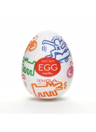 Мастурбатор-яйцо Keith Haring EGG STREET - Tenga - во Владивостоке купить с доставкой