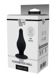 Черный анальный стимулятор DUAL DENSITY PLEASURE PLUG S - 7,2 см. - Dream Toys