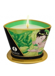 Массажная свеча Exotic Green Tea с ароматом зелёного чая - 170 мл. - Shunga - купить с доставкой во Владивостоке