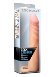 Телесная насадка на пенис Cock Xtender - 17,7 см. - Blush Novelties - во Владивостоке купить с доставкой