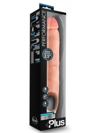 Телесная насадка-удлинитель 11.5 Inch Silicone Cock Sheath Penis Extender - 29,2 см. - Blush Novelties - во Владивостоке купить с доставкой