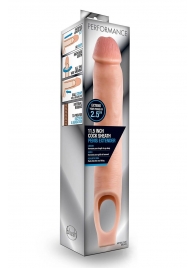 Телесная насадка на пенис 11.5 Inch Cock Sheath Penis Extender - 29,2 см. - Blush Novelties - во Владивостоке купить с доставкой