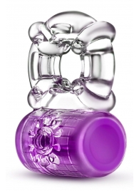 Фиолетовое эрекционное виброкольцо Pleaser Rechargeable C-Ring - Blush Novelties - во Владивостоке купить с доставкой