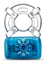 Синее эрекционное виброкольцо One Night Stand Vibrating C-Ring - Blush Novelties - во Владивостоке купить с доставкой