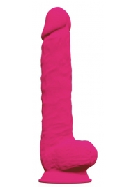 Ярко-розовый фаллоимитатор-гигант Model 1 - 38 см. - Adrien Lastic