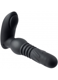 Черный массажер простаты Adams Warming   Rotating Prostate Thruster - 15,3 см. - Adam & Eve - во Владивостоке купить с доставкой
