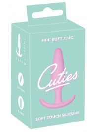 Розовая анальная втулка Mini Butt Plug - 8,4 см. - Orion