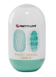 Бирюзовый мастурбатор-яйцо Twist Angel - Baile - во Владивостоке купить с доставкой
