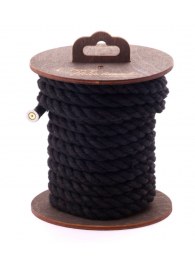 Черная хлопковая веревка для бондажа на катушке - 5 м. - Crazy Handmade - купить с доставкой во Владивостоке