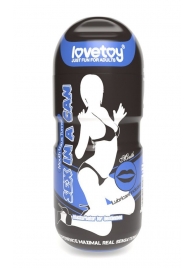 Мастурбатор-ротик с вибрацией Sex In A Can Mouth Lotus Tunnel - Lovetoy - во Владивостоке купить с доставкой