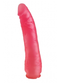 Реалистичная насадка Harness розового цвета - 17 см. - LOVETOY (А-Полимер) - купить с доставкой #SOTBIT_REGIONS_UF_V_REGION_NAME#
