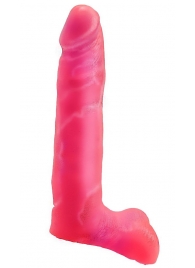 Розовая насадка-фаллос для трусиков Harness - 16,5 см. - LOVETOY (А-Полимер) - купить с доставкой во Владивостоке
