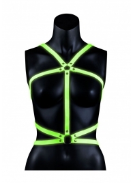 Портупея Body Harness с неоновым эффектом - размер L-XL - Shots Media BV - купить с доставкой во Владивостоке