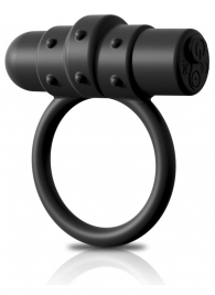 Черное перезаряжаемое эрекционное кольцо Vibrating Silicone C-Ring - Pipedream - во Владивостоке купить с доставкой