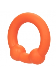 Оранжевое эрекционное кольцо Liquid Silicone Dual Ball Ring - California Exotic Novelties - во Владивостоке купить с доставкой