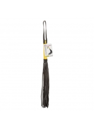 Черная плеть с желтой рукоятью Boundless Flogger - 69,25 см. - California Exotic Novelties - купить с доставкой во Владивостоке
