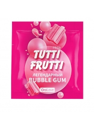 Пробник гель-смазки Tutti-frutti со вкусом бабл-гам - 4 гр. - Биоритм - купить с доставкой во Владивостоке