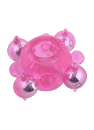 Эрекционное кольцо c бусинками - Toyfa Basic - во Владивостоке купить с доставкой