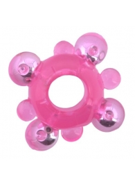 Эрекционное кольцо c бусинками - Toyfa Basic - во Владивостоке купить с доставкой