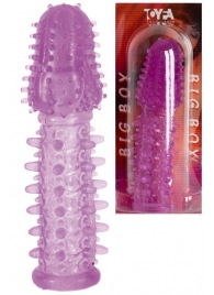 Фиолетовая насадка, удлиняющая половой член - 13,5 см. - Toyfa Basic - во Владивостоке купить с доставкой
