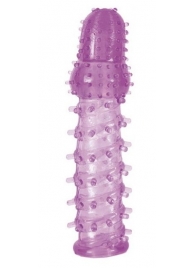 Фиолетовая насадка, удлиняющая половой член, BIG BOY - 13,5 см. - Toyfa Basic - во Владивостоке купить с доставкой