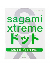 Презерватив Sagami Xtreme Type-E с точками - 1 шт. - Sagami - купить с доставкой во Владивостоке
