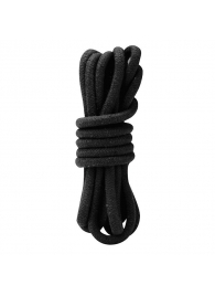 Черная хлопковая веревка для связывания - 3 м. - Lux Fetish - купить с доставкой во Владивостоке