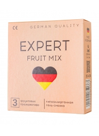 Ароматизированные презервативы EXPERT Fruit Mix - 3 шт. - Expert - купить с доставкой во Владивостоке