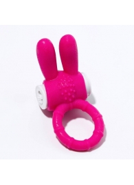Розовое эрекционное кольцо  Зайчик  с вибрацией - Сима-Ленд - во Владивостоке купить с доставкой
