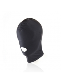 Черный текстильный шлем с прорезью для рта - Notabu - купить с доставкой во Владивостоке