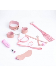 Эротический БДСМ-набор из 8 предметов в нежно-розовом цвете - Сима-Ленд - купить с доставкой во Владивостоке