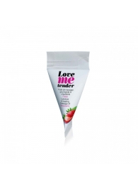 Съедобное согревающее массажное масло Love Me Tender Strawberry с ароматом клубники - 10 мл. - Love to Love - купить с доставкой во Владивостоке