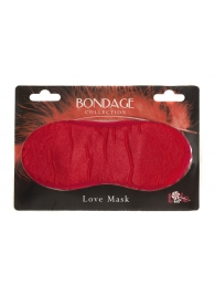 Красная маска на глаза BONDAGE - Lola Games - купить с доставкой во Владивостоке