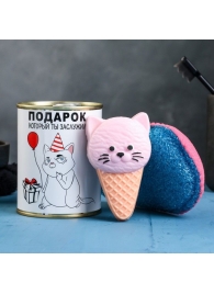 Набор в консервной банке «Подарок, который ты заслужил»: мыло и мочалка - Сима-Ленд - купить с доставкой во Владивостоке