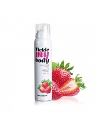 Массажная хрустящая пенка Tickle My Body Strawberry с ароматом клубники - 150 мл. - Love to Love - купить с доставкой во Владивостоке