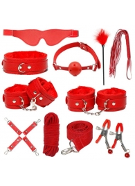 Красный БДСМ-набор «Оки-Чпоки» из 11 предметов - Сима-Ленд - купить с доставкой во Владивостоке