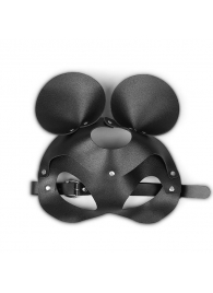 Пикантная черная маска «Озорная мышка» с заклепками - Сима-Ленд - купить с доставкой во Владивостоке