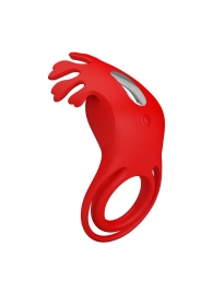Красное эрекционное кольцо с вибрацией Ruben - Baile - во Владивостоке купить с доставкой