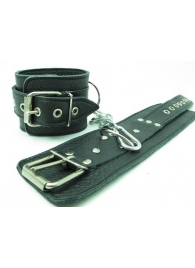 Кожаные наручники с пряжкой - БДСМ Арсенал - купить с доставкой во Владивостоке
