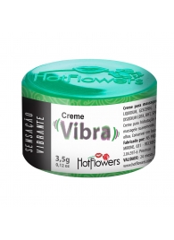 Возбуждающий крем Vibra с эффектом вибрации - 3,5 гр. - HotFlowers - купить с доставкой во Владивостоке