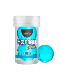 Лубрикант на масляной основе Hot Ball Plus с охлаждающим эффектом (2 шарика по 3 гр.) - HotFlowers - купить с доставкой во Владивостоке