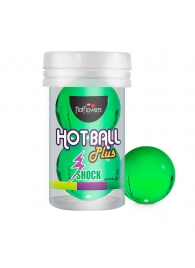 Лубрикант на силиконовой основе Hot Ball Plus с покалывающим эффектом (2 шарика по 3 гр.) - HotFlowers - купить с доставкой во Владивостоке
