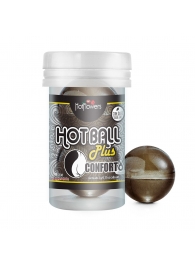 Анальный лубрикант на масляной основе Hot Ball Plus Conforto (2 шарика по 3 гр.) - HotFlowers - купить с доставкой во Владивостоке