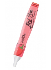 Ручка для рисования на теле Hot Pen со вкусом клубники и острого перца - HotFlowers - купить с доставкой во Владивостоке