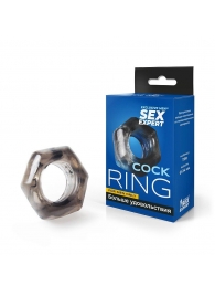 Дымчатое эрекционное кольцо в форме гайки - Sex Expert - во Владивостоке купить с доставкой