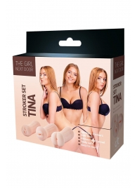 Набор из 3 мастурбаторов The Girl Next Door Tina - Dream Toys - во Владивостоке купить с доставкой