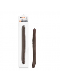 Коричневый двусторонний фаллоимитатор Chocolate 16-Inch Long Dildo - 41,5 см. - Blush Novelties