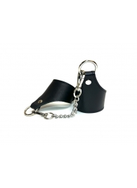 Черные гладкие кожаные наручники Black Phoenix - БДСМ Арсенал - купить с доставкой во Владивостоке
